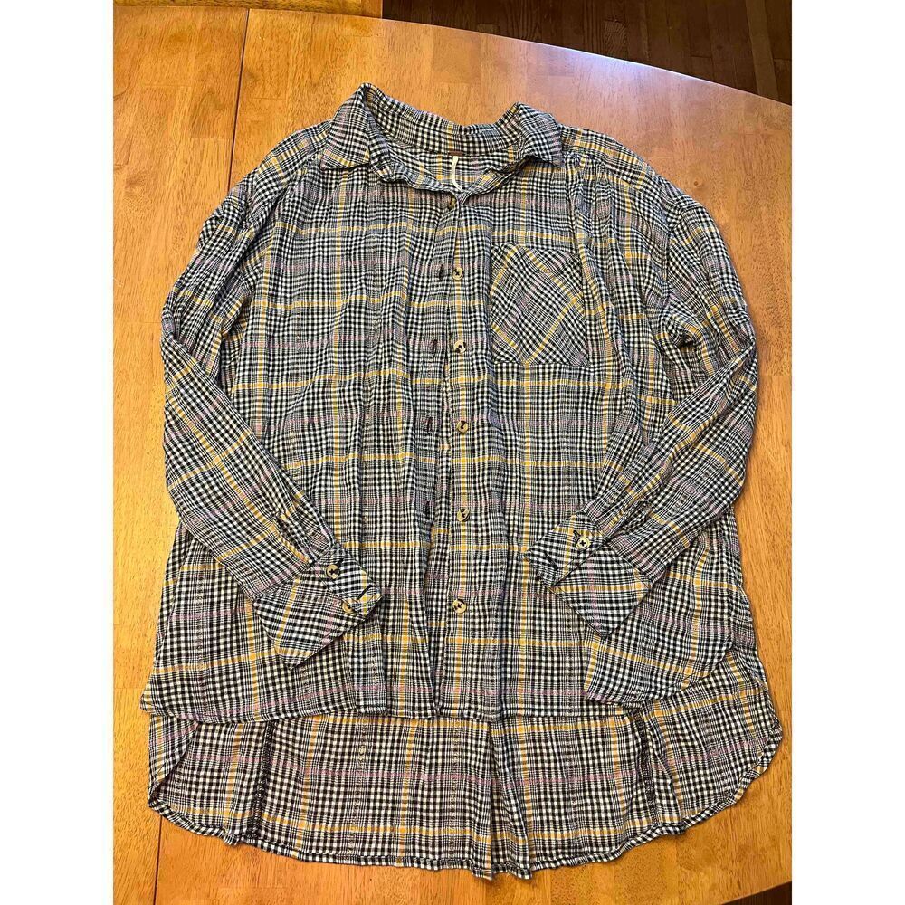 Free People Break My Stride Button Down Blouse (S)